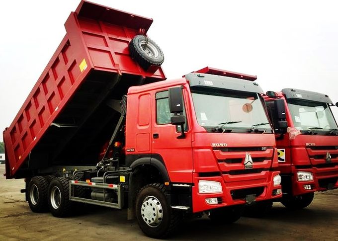 Caminhão basculante resistente do poder de cavalo de Sinotruk 6x4 371 25 toneladas de caminhão de HOWO