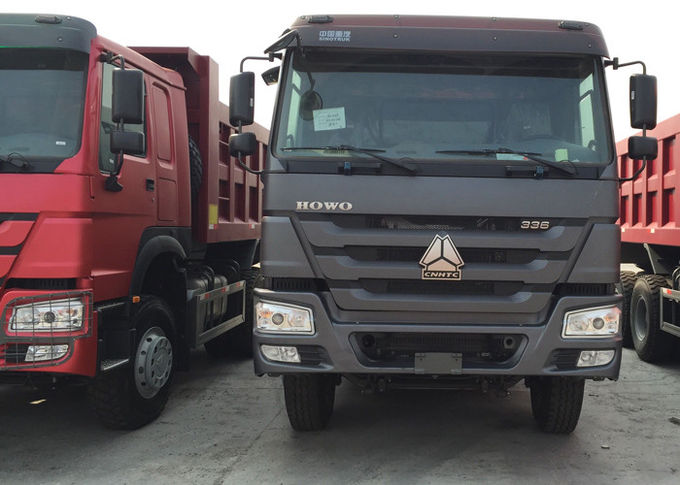 Caminhão basculante automático de Sinotruk Howo, anúncio publicitário 10 Wheeler Dump Truck