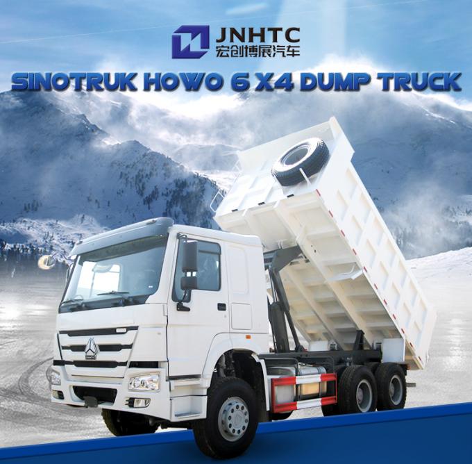 Caminhão basculante de Sinotruk 6x4 com a plataforma do corpo da reviravolta