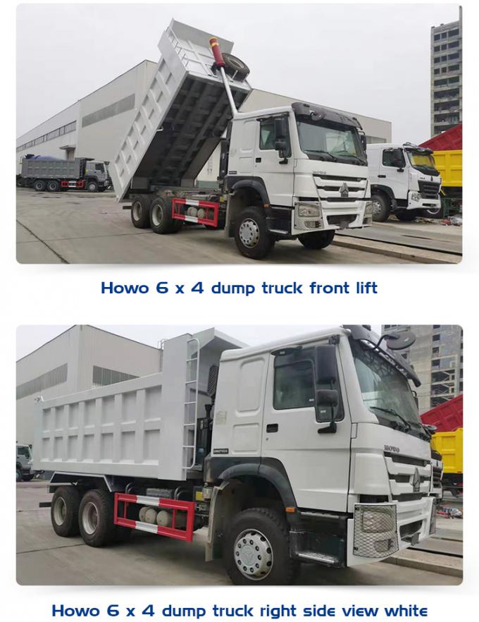 Caminhão basculante de Sinotruk 6x4 com a plataforma do corpo da reviravolta