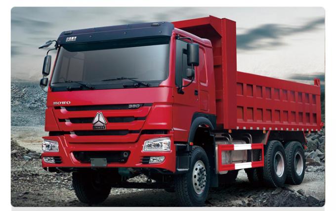 Caminhão basculante de Sinotruk 6x4 com a plataforma do corpo da reviravolta