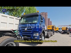 NOVO HOWO 6X4 chassi de caminhão de despejo 400HP 10 rodas chassi de caminhão de descarga azul