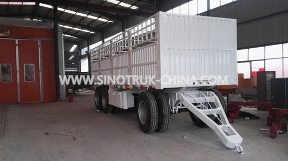 Cor do reboque de Dropside de 8 eixos das rodas 2 opcional com quadro do triângulo e lado da cortina