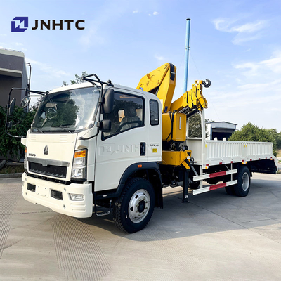 Carrinho novo ou usado Grão montado HOWO Cargo Grão de reboque Carrinho com escada 10 toneladas Telescópica Extender Boom Truck