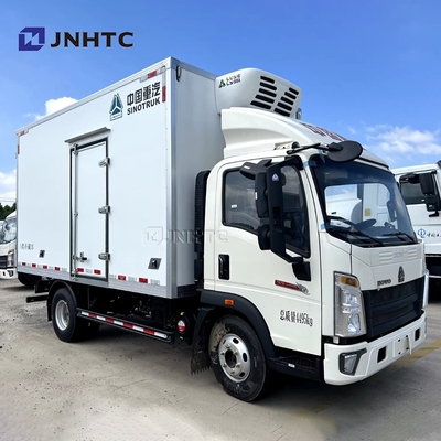 Novo HOWO Caminhão frigorífico 3t 4t 5t 4x2 Caminhão de alimentos leves Caminhões frigoríficos Fábrica Última
