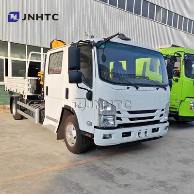 Novo camião de descarga ISUZU com elevador de guindaste 4X2 160 HP Euro 3 camião-camião-montado-guindaste 2 toneladas camião de carga com guindaste