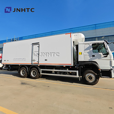 Novo Sinotruk Camião refrigerado de 20 toneladas com placa hidráulica de cauda Produtos do mar Frutas e legumes Camião de conservação fresca