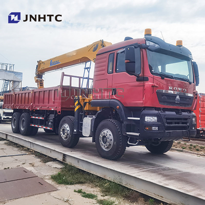 Preço de fábrica SINOTRUK HOWO TX 371HP Caminhão de carga de 20 toneladas com guindaste de lança reta para venda
