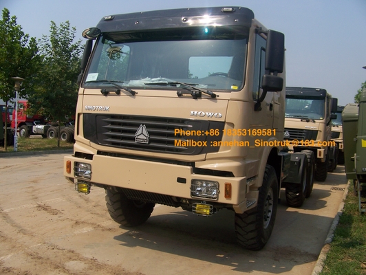 emissão Stander 371hp do caminhão Euro2 do trator de 6x6 Sinotruk Howo7 para a capacidade do reboque 50T