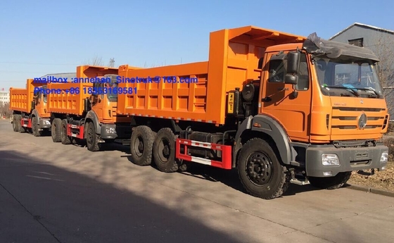 Capacidade de carga super 380hp do caminhão basculante 6x4 20M3 40T do dever de Beiben Congo Euro2
