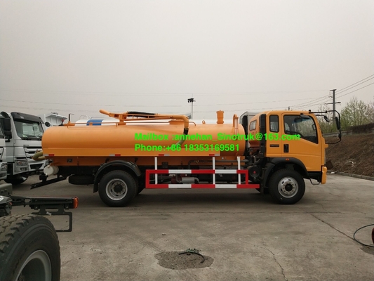 o caminhão da sução da água de esgoto 4-6m3 de Sinotruk 4x2 6 cansa-se com Euro3