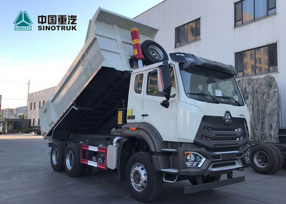Caminhão basculante resistente do chassi 371hp da tecnologia do homem de N7B com cor branca