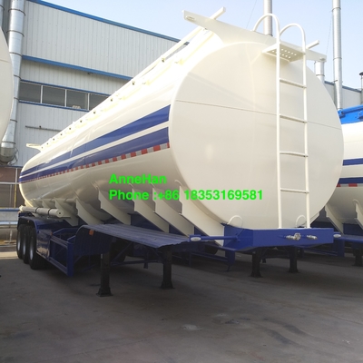 Os eixos de Q235 50000L 3 lubrificam o reboque do tanque com duas tubulações