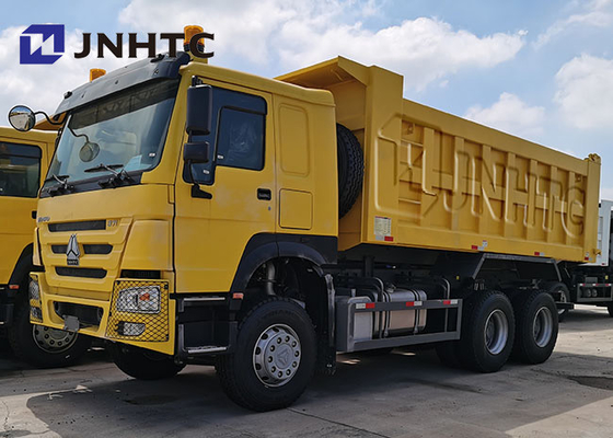 Caminhão basculante dobro do Camion dos eixos 371hp 20 Cbm Volquete 25 toneladas de 6x4