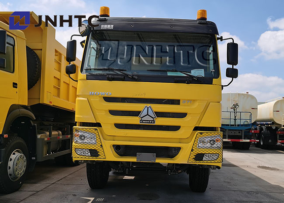 Caminhão basculante dobro do Camion dos eixos 371hp 20 Cbm Volquete 25 toneladas de 6x4