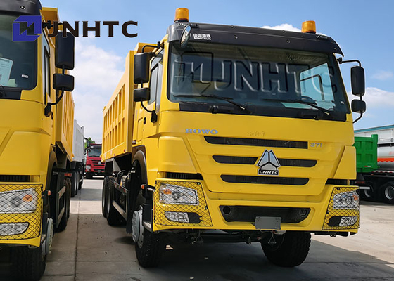 Caminhão basculante dobro do Camion dos eixos 371hp 20 Cbm Volquete 25 toneladas de 6x4
