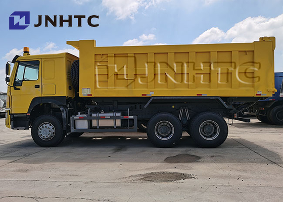 Caminhão basculante dobro do Camion dos eixos 371hp 20 Cbm Volquete 25 toneladas de 6x4