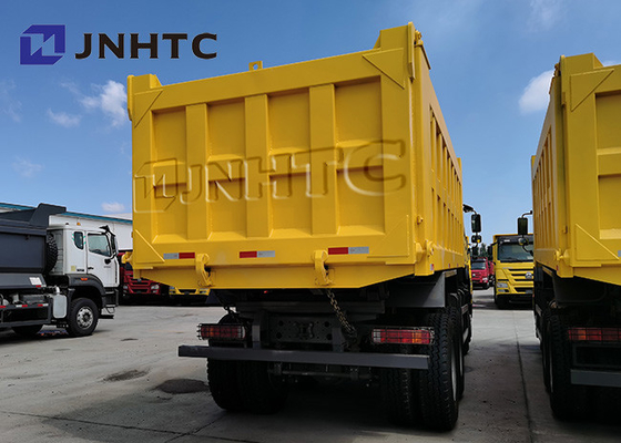 Caminhão basculante dobro do Camion dos eixos 371hp 20 Cbm Volquete 25 toneladas de 6x4