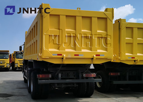 Caminhão basculante dobro do Camion dos eixos 371hp 20 Cbm Volquete 25 toneladas de 6x4