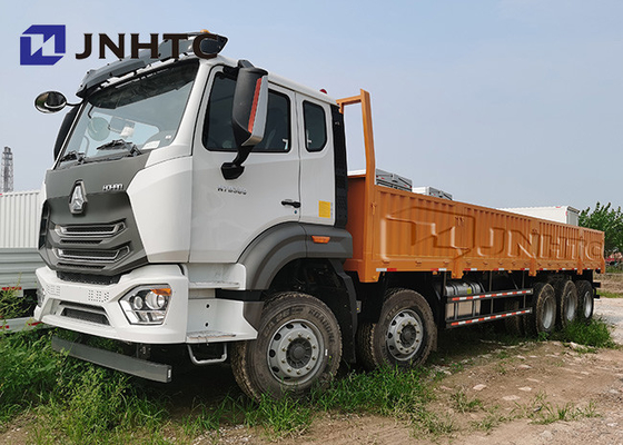 Caminhões traseiros lisos 31tons Lhd de Sinotruk 8x4 Hohan com eixo de levantamento