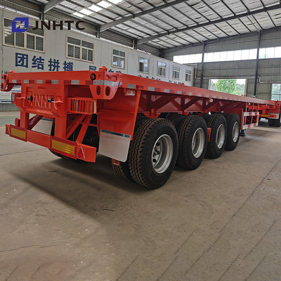 3 Eixos 4 Eixos 30t 40t Flatbed Flat Bed Container Semi-reboque para a África