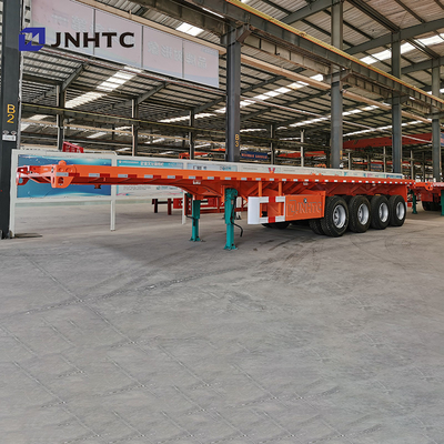 3 Eixos 4 Eixos 30t 40t Flatbed Flat Bed Container Semi-reboque para a África