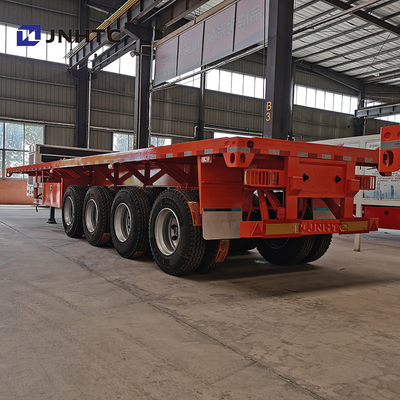 3 Eixos 4 Eixos 30t 40t Flatbed Flat Bed Container Semi-reboque para a África