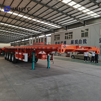3 Eixos 4 Eixos 30t 40t Flatbed Flat Bed Container Semi-reboque para a África