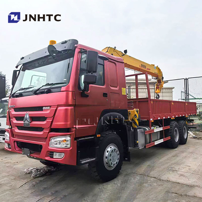 Sinotruk HOWO 6x4 Camião de guindaste de braço reto 10 rodas 340hp 10 toneladas