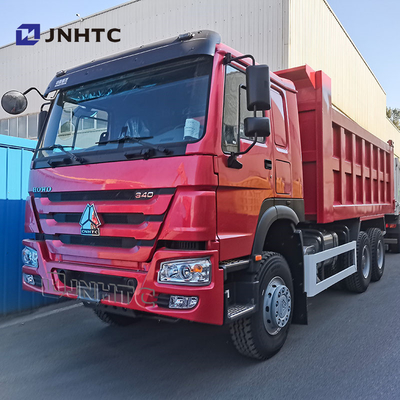 Caminhão de carga pesada de elevação média 6X4 340HP Caminhão de inclinação 10 rodas Direção à esquerda
