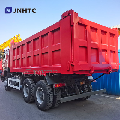 Caminhão de carga pesada de elevação média 6X4 340HP Caminhão de inclinação 10 rodas Direção à esquerda