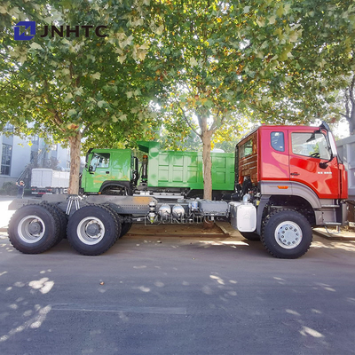 Novo chassi de caminhão Howo Tipper 6x4 380hp Chassi de caminhão de descarga de 10 rodas