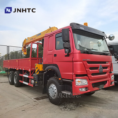 Howo 6x4 Camião de guindaste de braço reto 10 rodas 340hp Carga Com Camião de guindaste