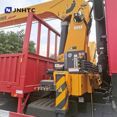Howo 6x4 Camião de guindaste de braço reto 10 rodas 340hp Carga Com Camião de guindaste