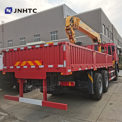 Howo 6x4 Camião de guindaste de braço reto 10 rodas 340hp Carga Com Camião de guindaste