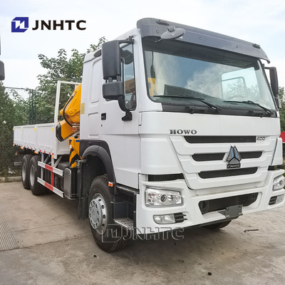 Todos os giros Howo Grão de braço dobrável 6x4 400hp 10-20T Carga com guindaste