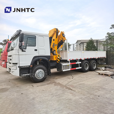 Todos os giros Howo Grão de braço dobrável 6x4 400hp 10-20T Carga com guindaste