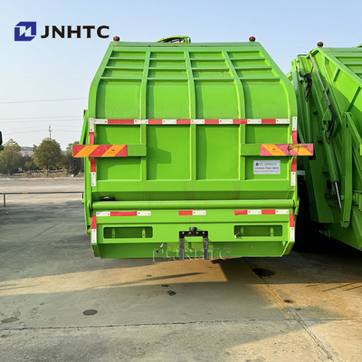 HOWO 6x4 caminhão de lixo compactador Euro 2 eliminação de resíduos Carregador traseiro de lixo caminhão verde diesel modelo novo