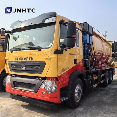 Howo TX Veículo de sucção de esgoto Caminhões de bomba de esgoto Novos 16m3 6X4 10 rodas 350HP