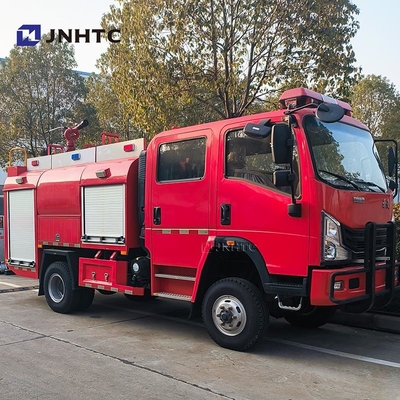 NEW Howo caminhão de combate a incêndios 5000L cisterna de espuma de água 4X4 caminhão de combate a incêndios bom preço