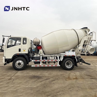 Novo caminhão HOWO Mini Mixer de concreto com cor branca 4X2 4cbm 6 rodas de alta qualidade