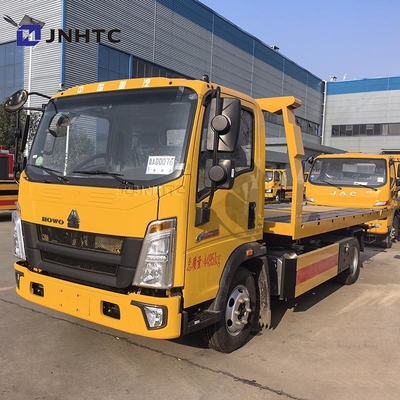 Howo Flatbed Wrecker 4*2 3tons 5 Ton 160HP Road Recovery Wrecker Truck Bom preço