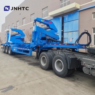 Novo camião oficial da China Container Side Lifter Lowbed Semi-Trailer com guindaste de alta qualidade