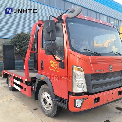 HOWO Caminhão destroçador 4x2 Carregador de escavadeira de 5 toneladas Removação Caminhão destroçador de carga de cama plana