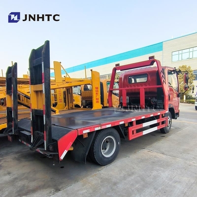 HOWO Caminhão destroçador 4x2 Carregador de escavadeira de 5 toneladas Removação Caminhão destroçador de carga de cama plana