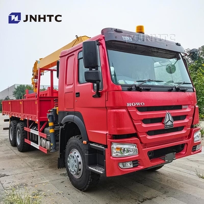 HOWO Camião de guindaste 6X4 10 rodas 340hp Camião de carga de 10 toneladas com guindaste