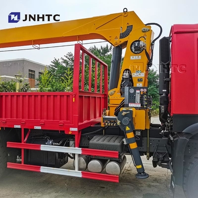 HOWO Camião de guindaste 6X4 10 rodas 340hp Camião de carga de 10 toneladas com guindaste