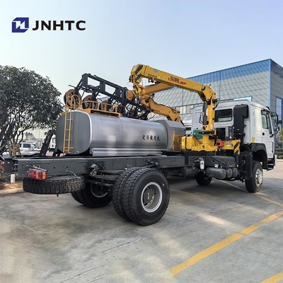 Melhor caminhão de carga a diesel HOWO 4x4 6 Wheeler Chassis com guindaste de alta qualidade