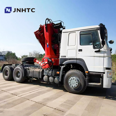 Preço da fábrica Sinotruk HOWO 6x4 caminhão-trator com guindaste dobrável de 10 toneladas