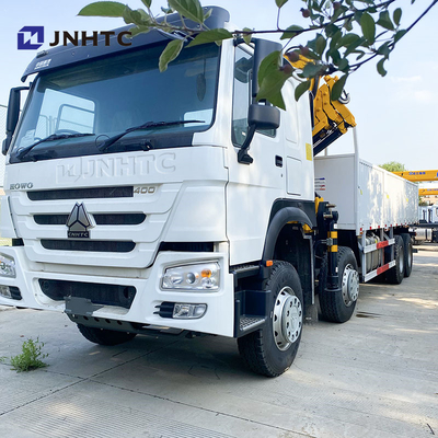 Sinotruk Howo Cran Truck 8X4 Carga de 10 toneladas com guindaste dobrável 16 rodas 400hp para venda